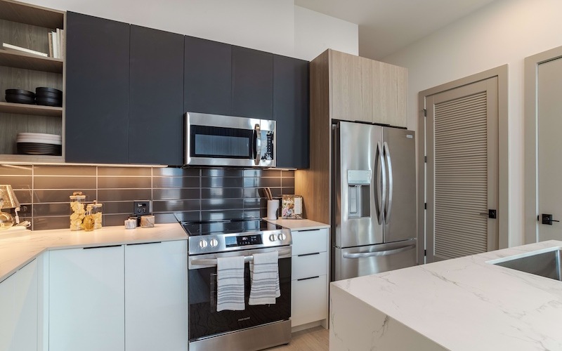 matte black kitchen